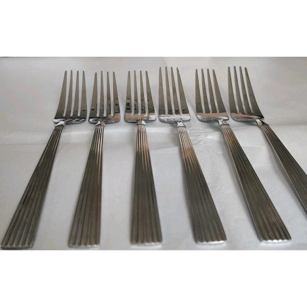 Martha Stewart Essentials MSE Stainless Dinner Forks Set Of 6 Forks